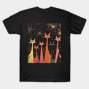 Mid-Century Modern CAT Platforms T-Shirt